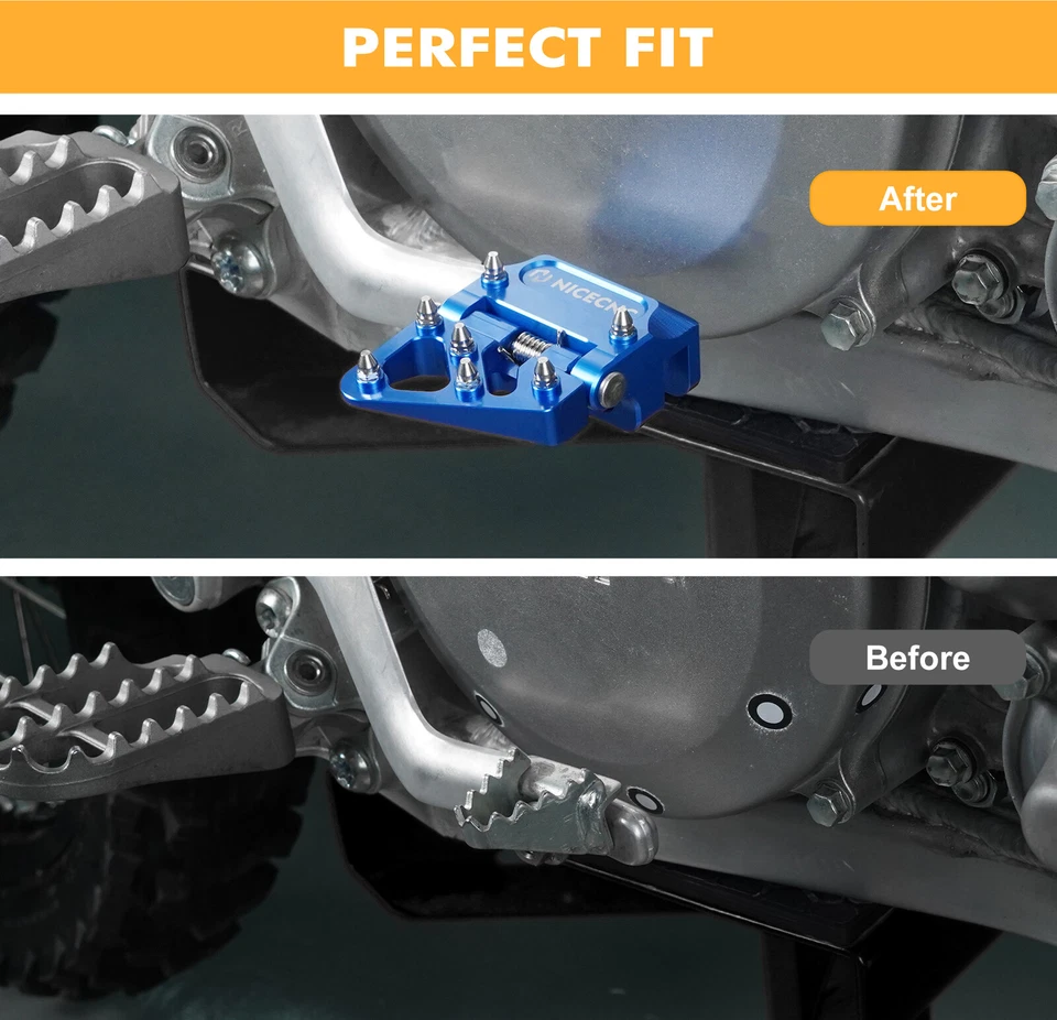 Kit de motor NICECNC para Yamaha YZ250 2008-2024 cubierta de cárter protector de radiador Foto 3 de 4