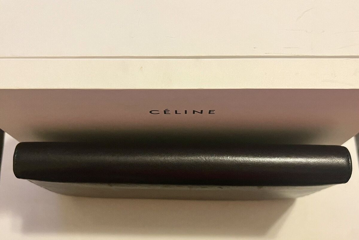 CELINE Large Zipped Wallet Leather Black | eBay CELINE Large Zipped Wallet Leather Black | eBay