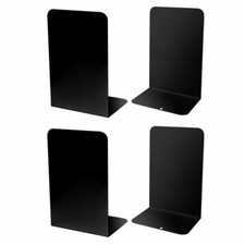 4 Pcs Heavy Duty Metal Bookends Book Ends Shelves 8'' Home Office Stationery
