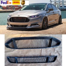 Front Bumper Upperlower Real Carbon Fiber Grille For Ford Mondeofusion 2013-16