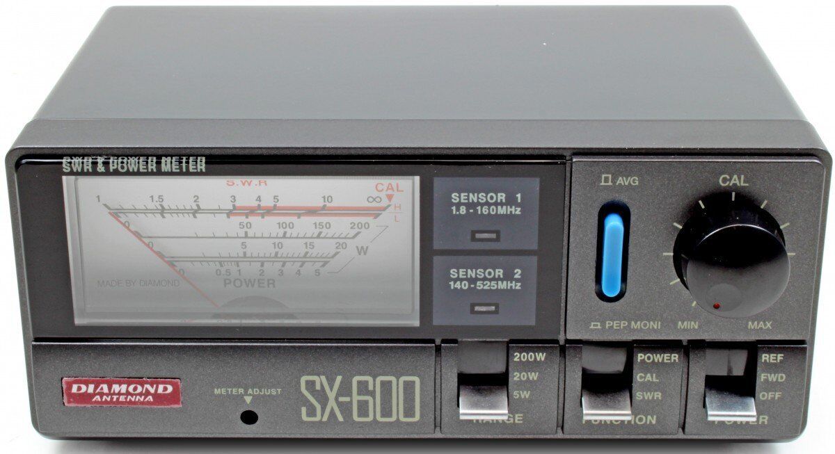 Diamond SX-600 Pass-through SWR and Power Meter 1.8〜525MHz Diamond SX-600 Pass-through SWR and Power Meter 1.8〜525MHz