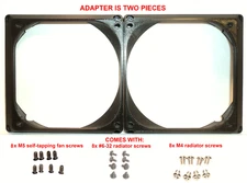 240mm Radiator +2x 140mm Fans to 2x 140mm Fan Slots Mounting Bracket Adapter Mod