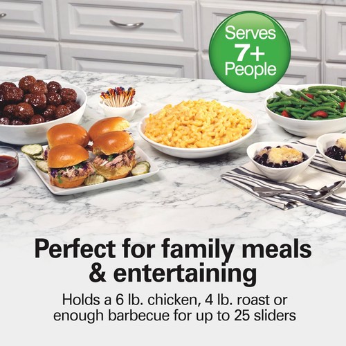 6 Quart Set & Forget Programmable Slow Cooker, 15 Cooking Options