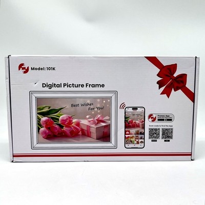 Frameo 10.1 Inch Digital Picture Frame Model 101K - Black And White 