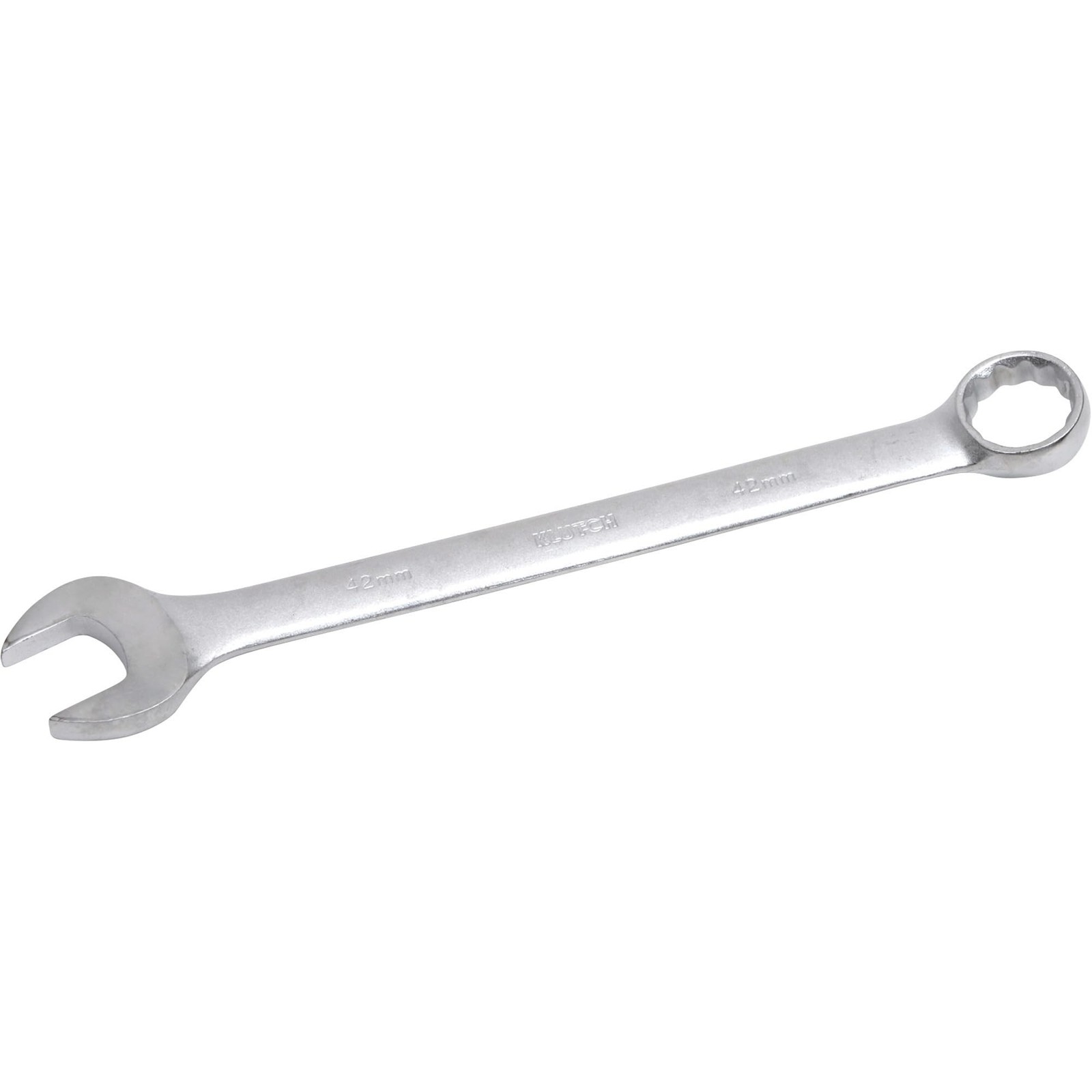Klutch Full Polish Combination Wrench, Metric, 42mm