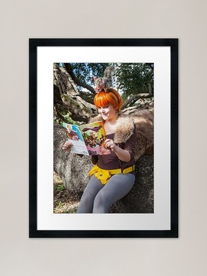 Lesen mit Tippy Gerahmter Kunstdruck Gerahmtes Wandbild Poster Leinwanddruck Bild