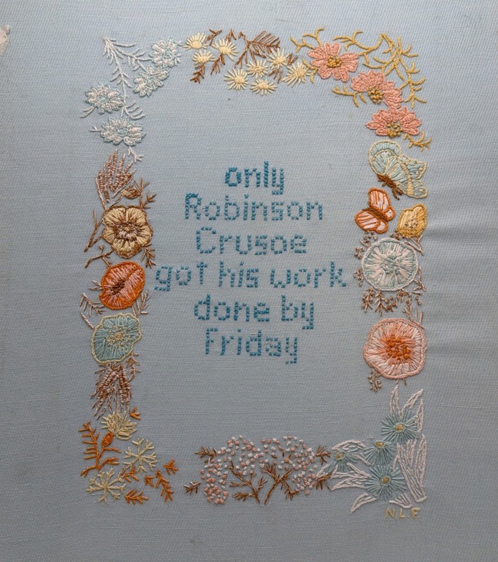 Robinson Caruso Hand Laurel, unframed Needlepoint Canvas, 15” Mesh Multicolor