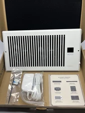 AIRTAP T6 Quiet Register Booster Fan Heating / Cooling 6 x 12” Registers White