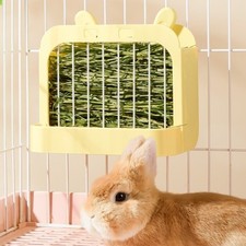 Large Capacity Rabbit Hay Rack Wall Hanging Chew Proof Hay Feeder