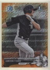 2017 Bowman Chrome Prospects Orange Shimmer Refractor 4/25 Jameson Fisher s3g