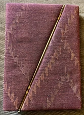 Vintage Unique Fabric Folding Notebook 8.5" x 6"