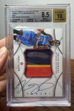 Kevin Durant 2012-13 Panini Immaculate Jumbo Patch Auto Red /25 BGS 8.5 10 Auto