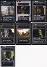 7 CARD DECIPHER STAR WARS LOT.