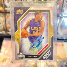 2009-10 Upper Deck Draft Edition Gold 23/25 Garrett Temple #6 Rookie Auto RC LSU