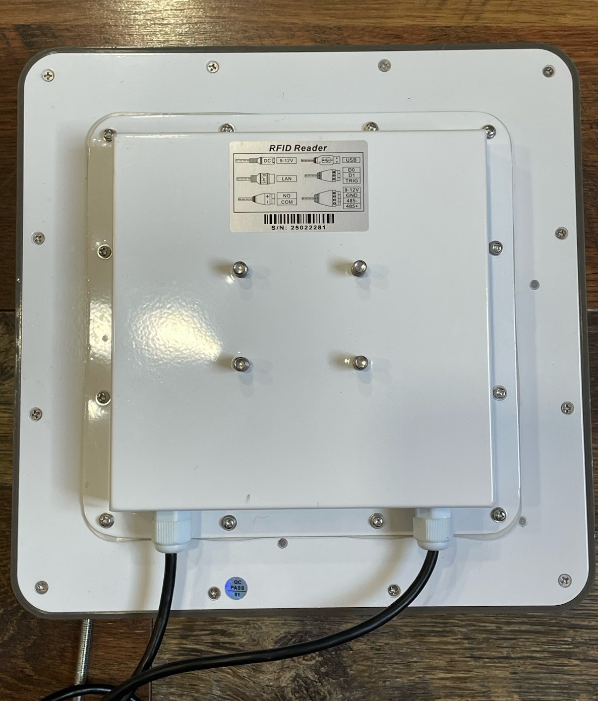 15m Long Range UHF RFID Integrated Reader 10dbi RJ45 Network Output UHF Reader