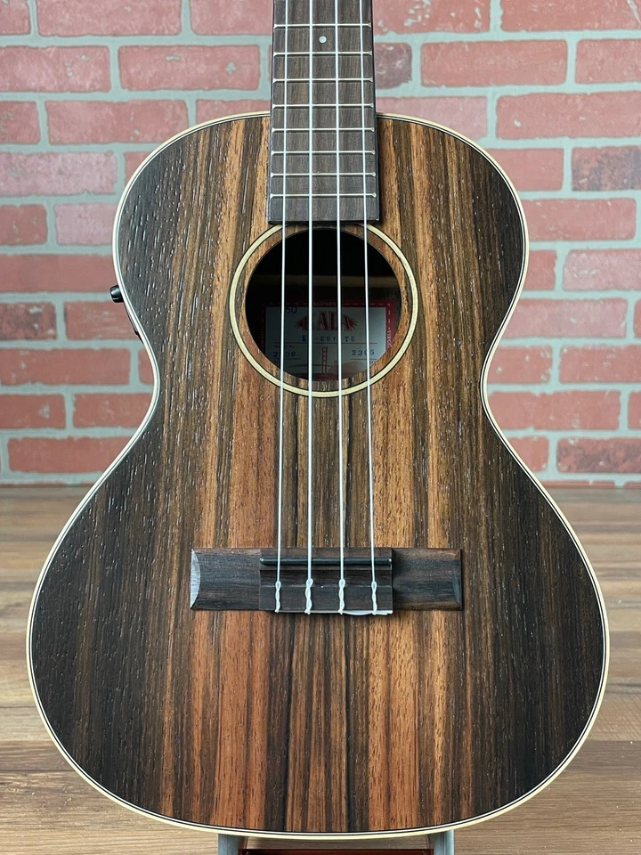 Kala Striped Ebony Tenor Ukulele (w/ EQ) - Image 2 of 4