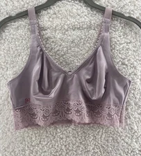 Ruby Ribbon Women's Size 32 Lace Demiette Bra Lavender Light Purple Style #3033
