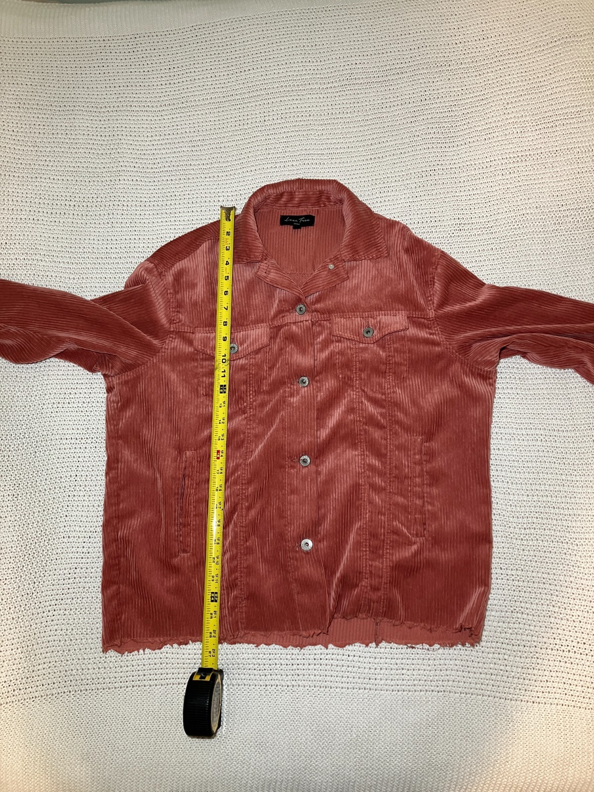 Love Tree Pink Button Down Shacket Jacket Corduro… - image 6