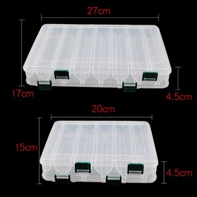 High Quality Lure Box Large Capacity Storage Box Double Sided Fishing Gear Box