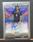 Stephon Castle 2025 Topps Chrome Auto San Antonio Topps Certified RC #TCA-SCA