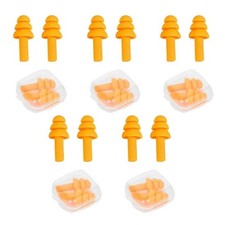Ear Plugs 5 Pairs Soft Reusable Ear Plug for Noise Cancelling Sleep Swim & Work