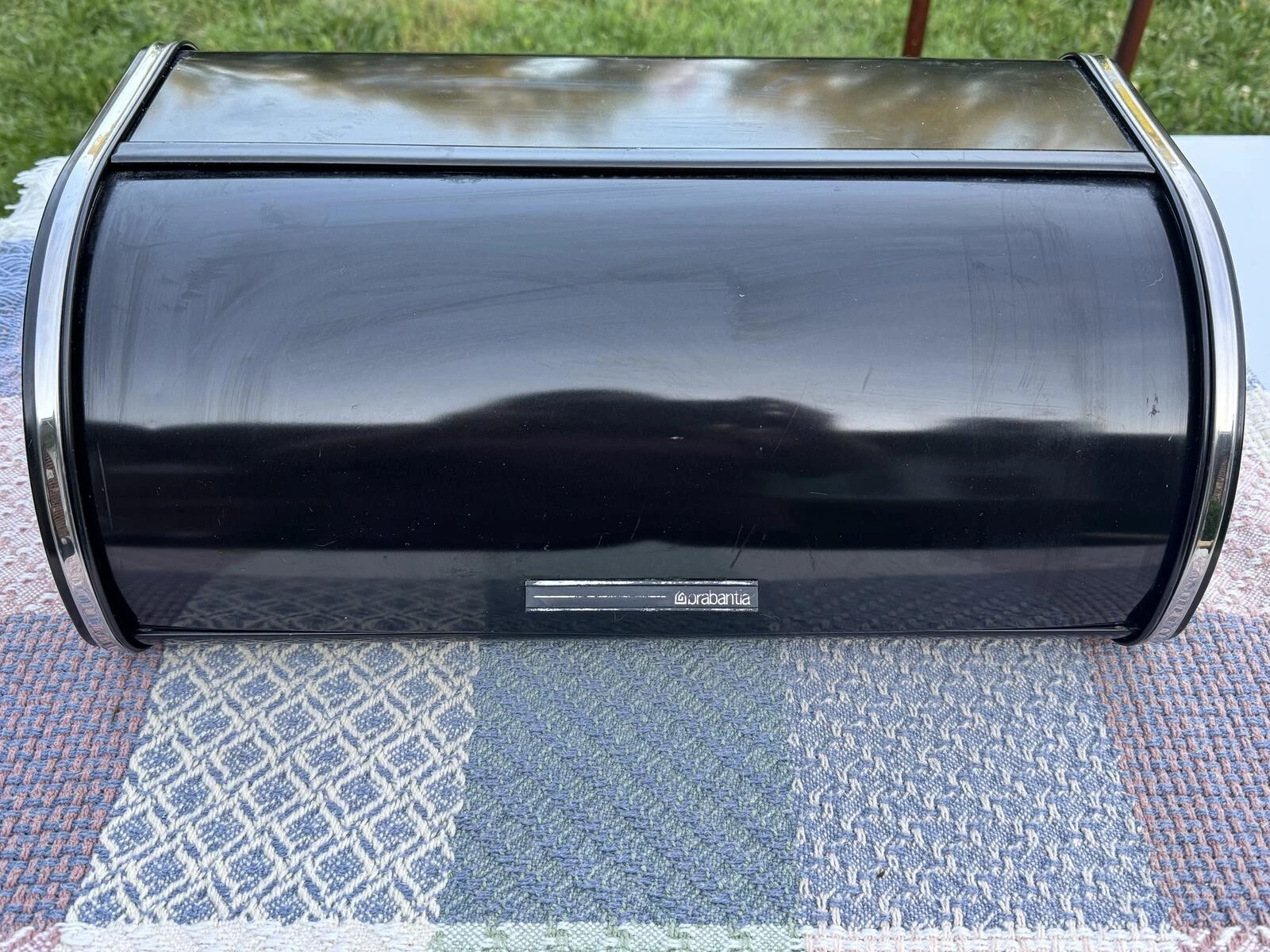 Vintage/Retro style 1980's Brabantia Black Roll Top Bread Box
Opens in a new window or tab