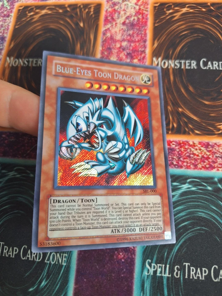 Yugioh Blue-Eyes Toon Dragon SRL-000 Secret Rare OG Unlimited Near Mint - Image 2 of 4