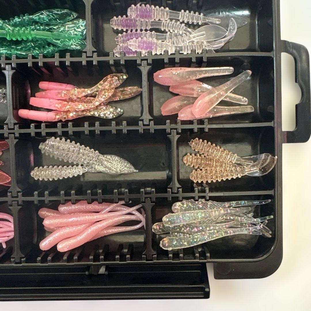 TICT Ajing Soft Lure Set with Storage Case, Multicolor, Fishing Accessories - Image 5