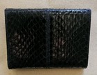 Judith Leiber Vintage Snakeskin  Credit Card/Bill Holder With Stone Clasp — photo 2