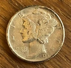 1936 Mercury Dime XF Philadelphia New Deal Era 90% Silver Winged Liberty Coin