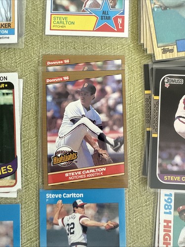 Steve Carlton Lot 60 Karten Philadelphia Phillies. White Sox. Cardinals. - Bild 14 von 18