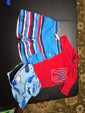 Boys Sz 3T Tommy Bahama 3pc Swimtrunks, Shirt, Hat
