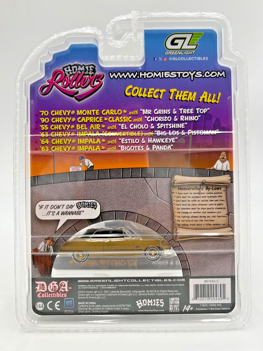GL 1/64 CHEVY IMPALA 1964 Low Rider Homie Rollerz Series 1 Die