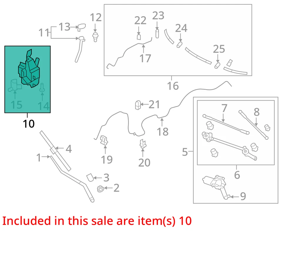 Wash Reservoir Fits 08-12 INFINITI EX35 1107482 - Изображение 2 из 3