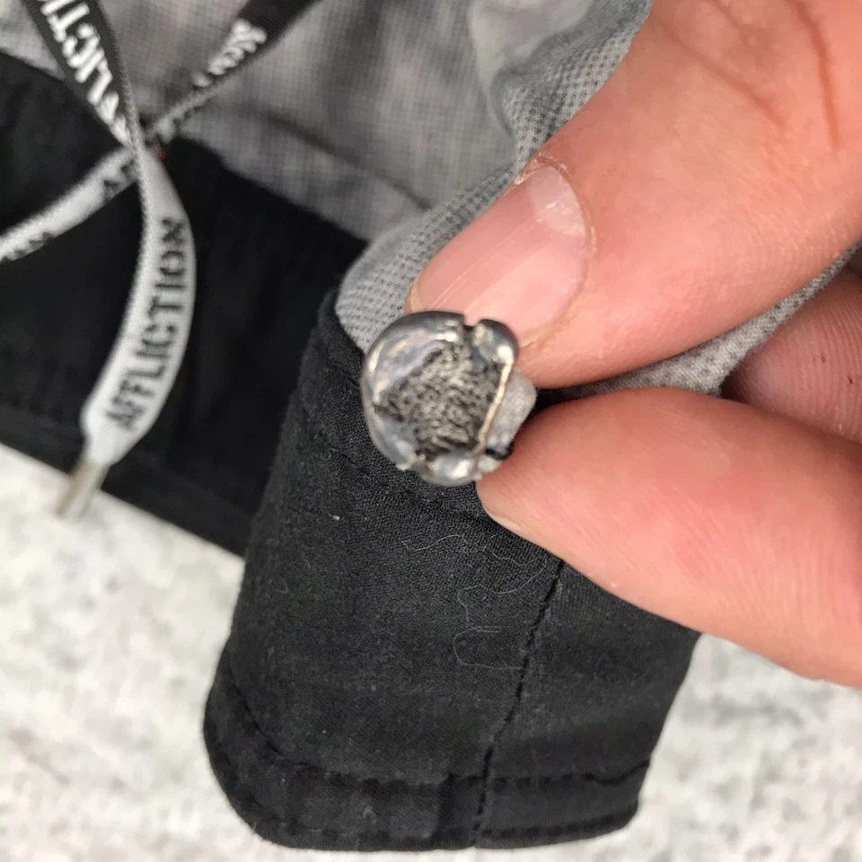 Bañador Affliction Board Shorts Para Hombre 32 Gris Gráfico Calavera 10" Y2K De Colección Foto 2 de 4