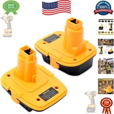 DM18D 2-Pack Battery Converter - Safe Compatibility for DeWalt Milwaukee Tools