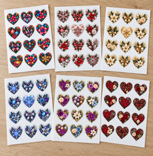 Christmas Stickers Christmas Hearts Holiday Sticker Sheets