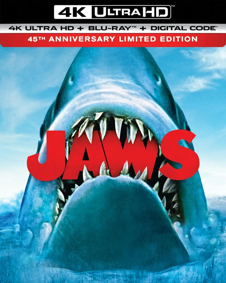 Jaws 4K UHD Blu-ray Roy Scheider NEW Foto 2 de 3