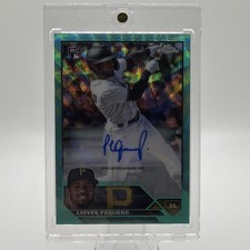 Topps Chrome Update Liover Peguero Aqua Wave Refractor Autograph RC /199 Pirates