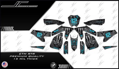 ETM RTR graphics kit decals  THICK AND HIGH GLOSS .....