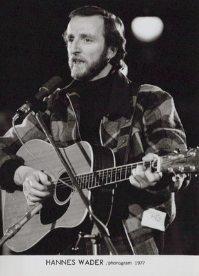 Hannes Wader Foto Original Schwarzweiß Presse Promo Phonogram 1977