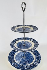 Serviteur à 3 Étages Sneppertone Middlesex Thames River Scenes Palissy Pottery