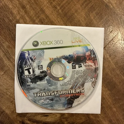Transformers: War for Cybertron (Microsoft Xbox 360, 2010) Disc Only