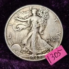 FAST 🚚⚡️🔥WOW VF-XF🔥 1942 Walking Liberty Half Dollar 50c 90% Silver 1305