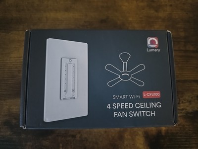 Lumary Smart Wi-Fi L-CFS100 4 Speed Ceiling Fan Switch 