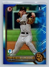 2022 Bowman Draft 1st Edition Dylan Lesko Blue #/150 #BD-27