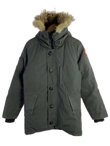 Piumino CANADA GOOSE Chateau felpa con cappuccio S poliestere grigio 3426MA macchiato