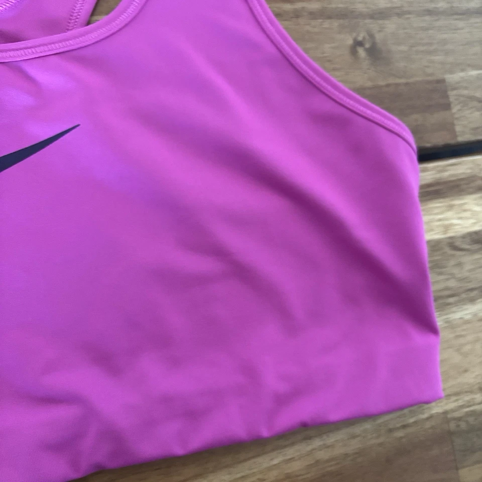 Nike женский спортивный бюстгальтер размер XL розовый без подкладки спортивный тренажерный зал йога тренировки опрятный - Изображение 3 из 4