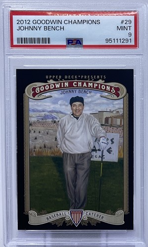 Johnny Bench PSA 9 - 2012 Upper Deck Goodwin Champions - The Big Red Machine