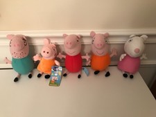 PEPPA PIG Mixed Lot of 5 Plush Characters